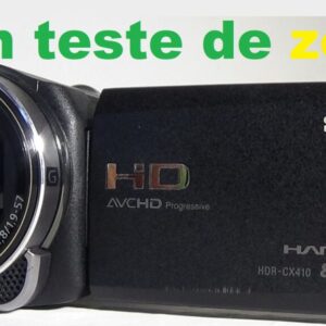 filmadora sony hdr-cx410 com estabilizador na lente entrada microfone boa barata live
