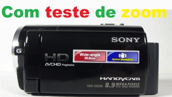 filmadora sony hdr-xr260 melhor custo benefício de alta resolução de longo alcance hdmi igreja jogos