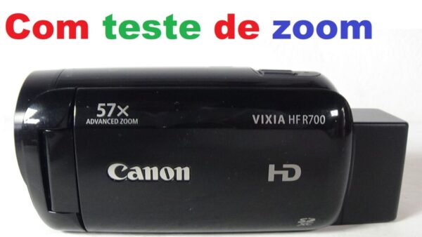Filmadora canon vixia hf-r700 o futuro da produção de vídeo. Imagens nítidas e cheias de detalhes.