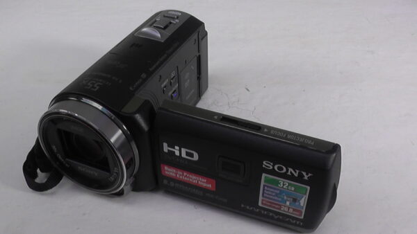 Filmadora sony hdr-pj430 de segunda mão  para dar um visual de filme às suas produções.